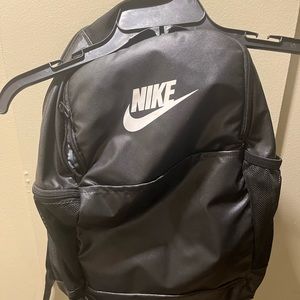 Nike Black Leather Backpack